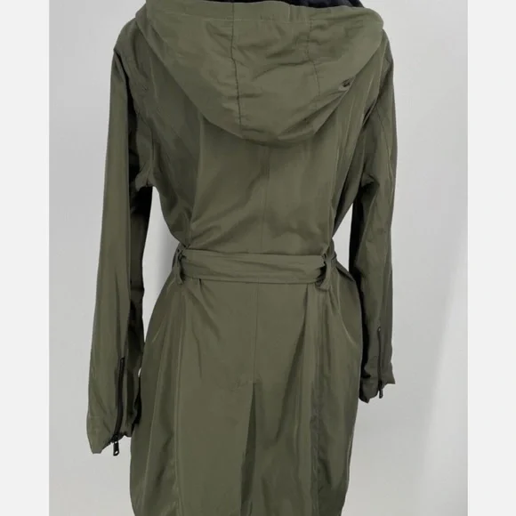 Avec Les Filles Olive Moto Trench Coat - Picture 2 of 8